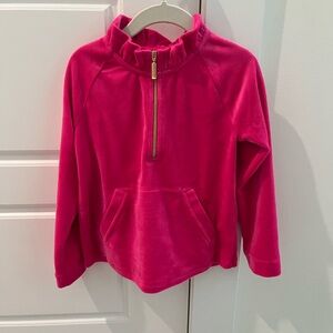 Lilly Pulitzer Pink Half-Zip Sweatshirt